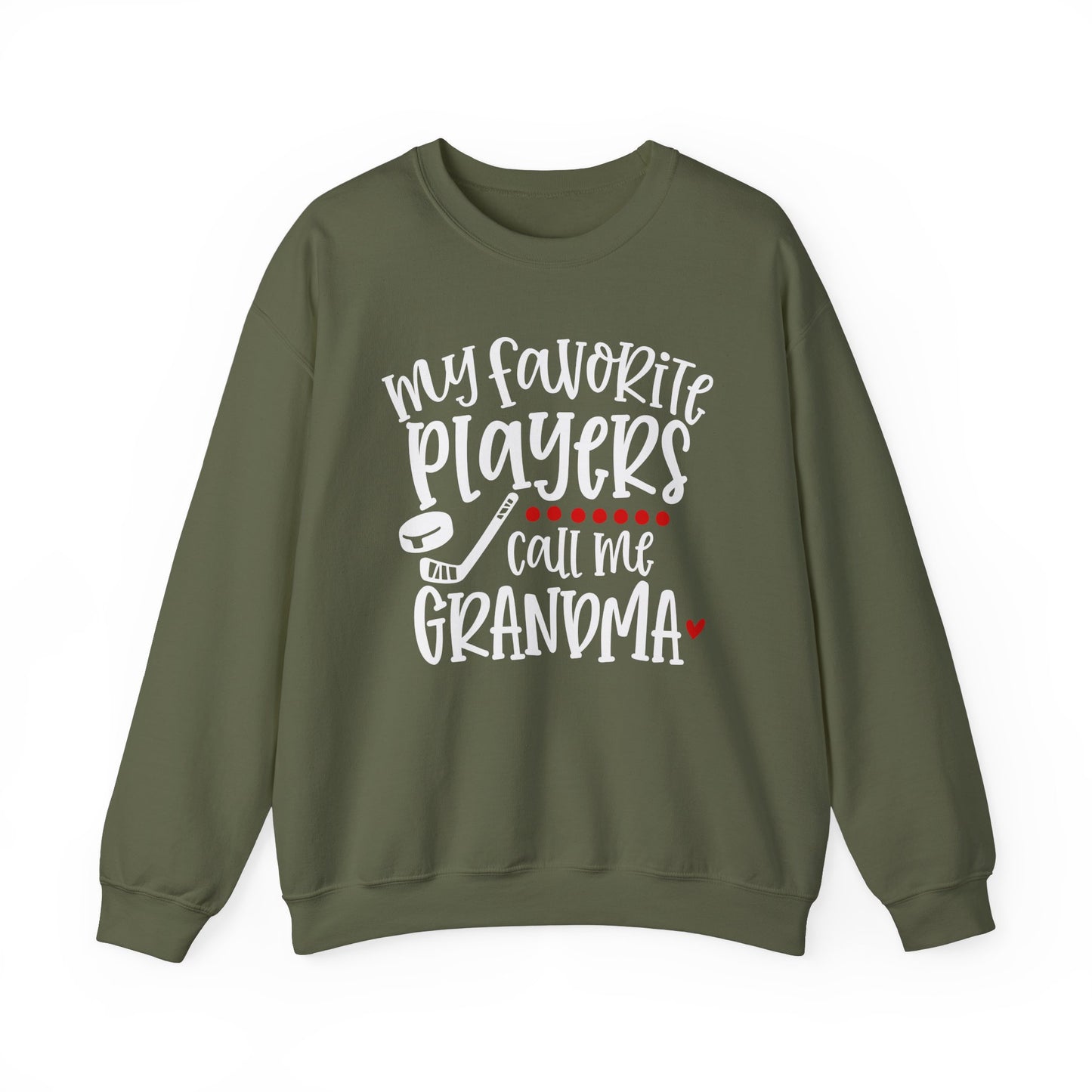 My Favorite Players Call Me Grandma Unisex Heavy Blend™ Crewneck Sweatshirt