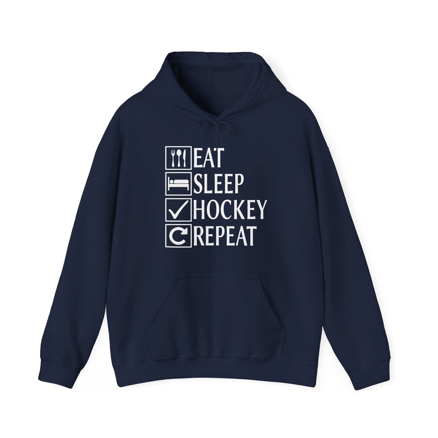 Eat Sleep Hockey Repeat Hoodie