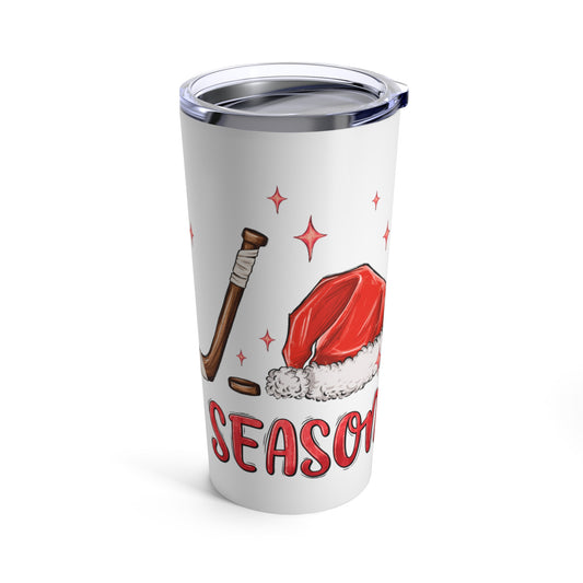 Christmas Hockey Tumbler 20oz - Tis the Season