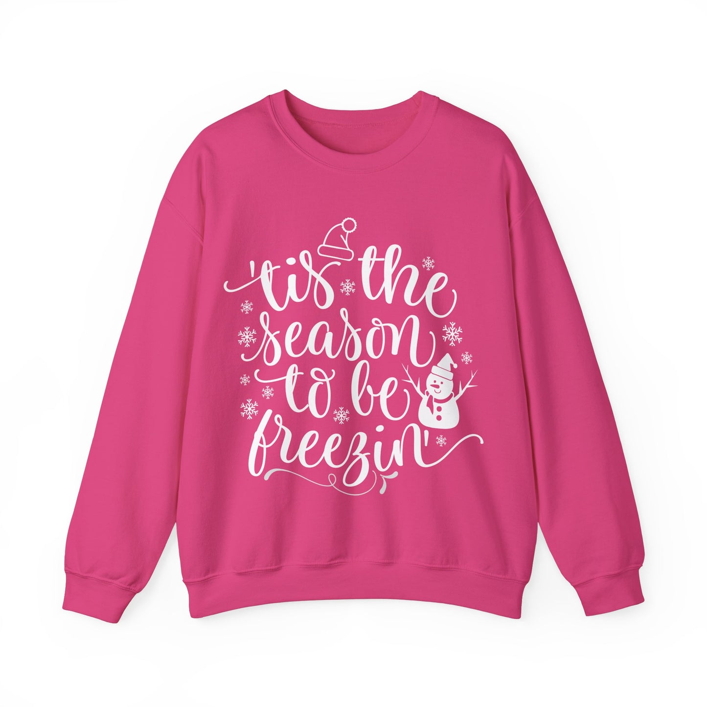 Holiday Season Unisex Crewneck Sweatshirt - 'Tis the Season to be Freezing