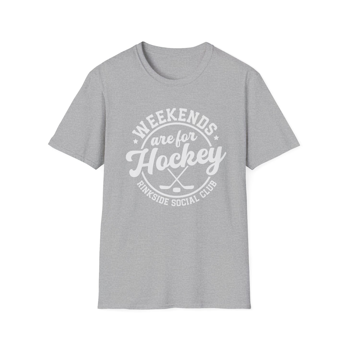 Weekends are for hockey Unisex Softstyle T-Shirt