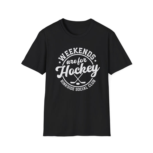 Weekends are for hockey Unisex Softstyle T-Shirt