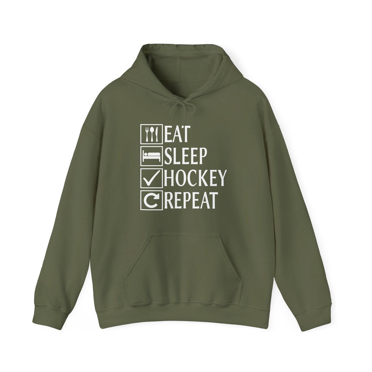 Eat Sleep Hockey Repeat Hoodie