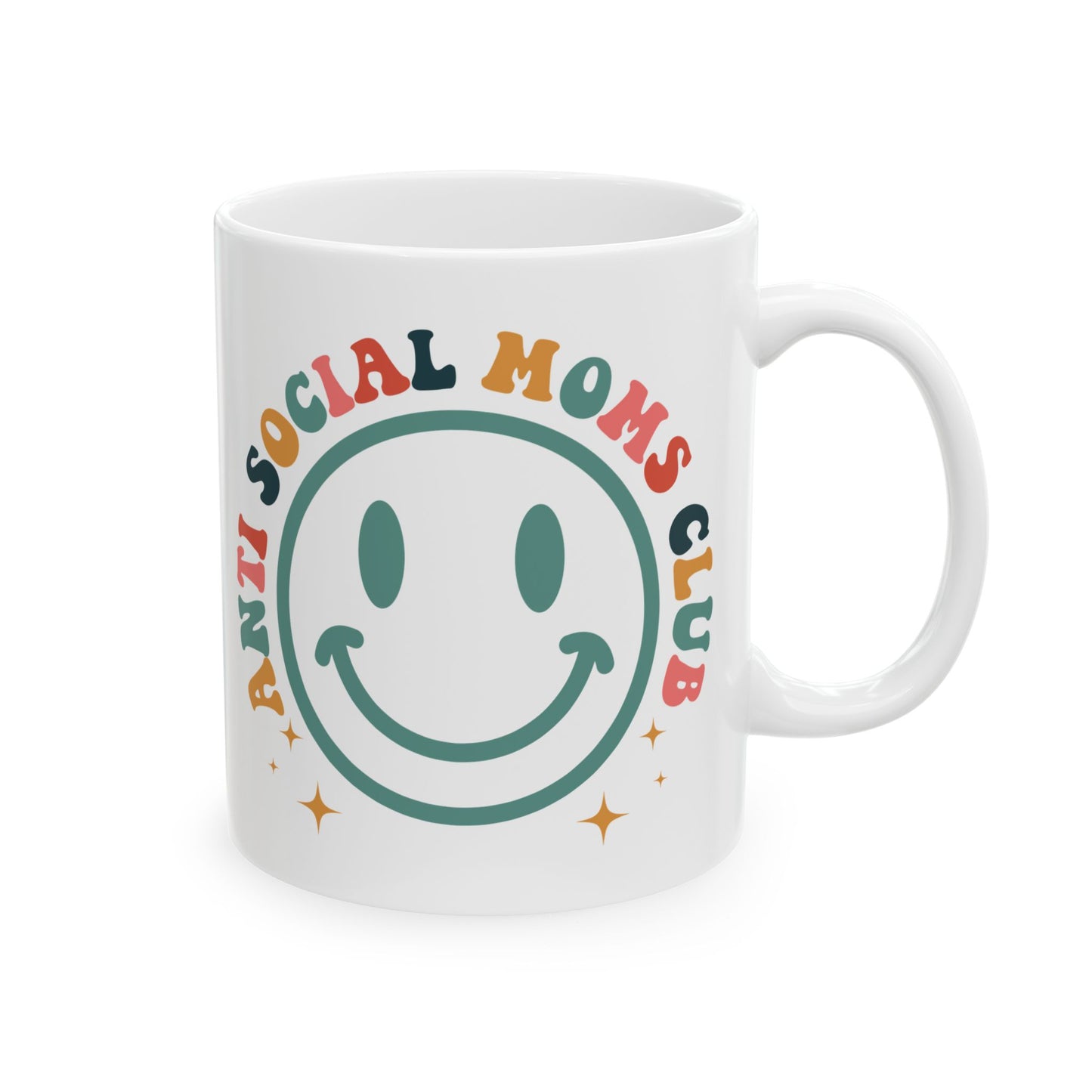 Mug Anti Social Moms Club 11oz 15oz Ceramic