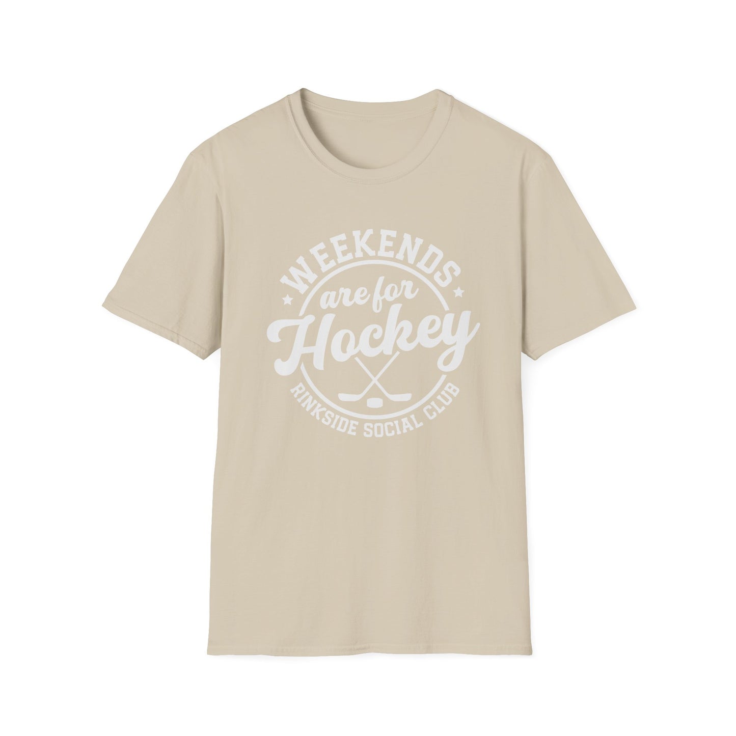 Weekends are for hockey Unisex Softstyle T-Shirt