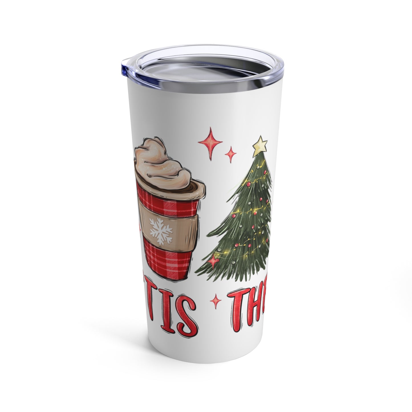 Christmas Hockey Tumbler 20oz - Tis the Season