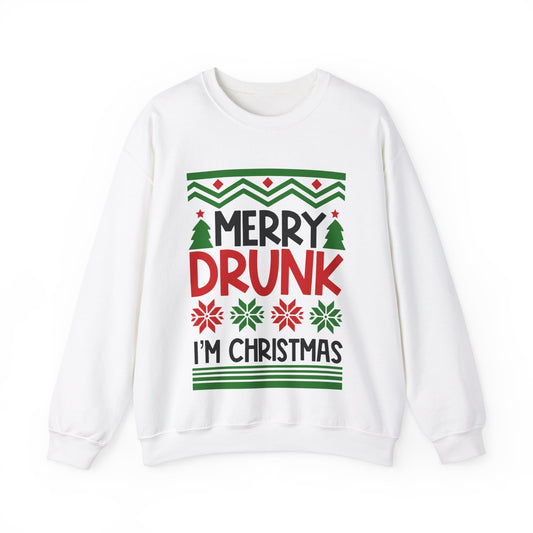 Merry Drunk I'm Christmas Crewneck Sweatshirt