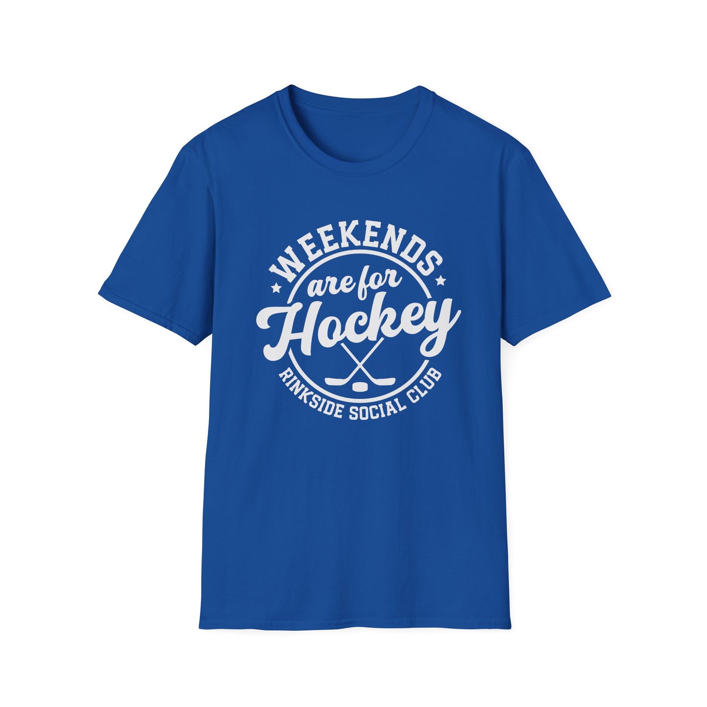 Weekends are for hockey Unisex Softstyle T-Shirt