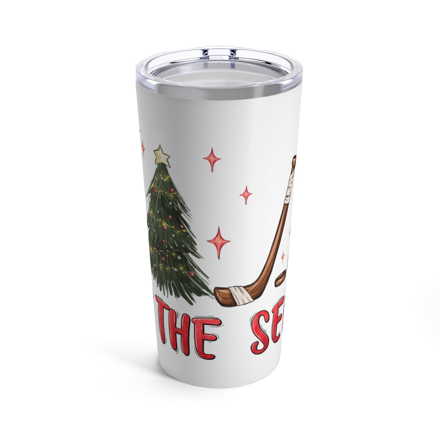 Christmas Hockey Tumbler 20oz - Tis the Season